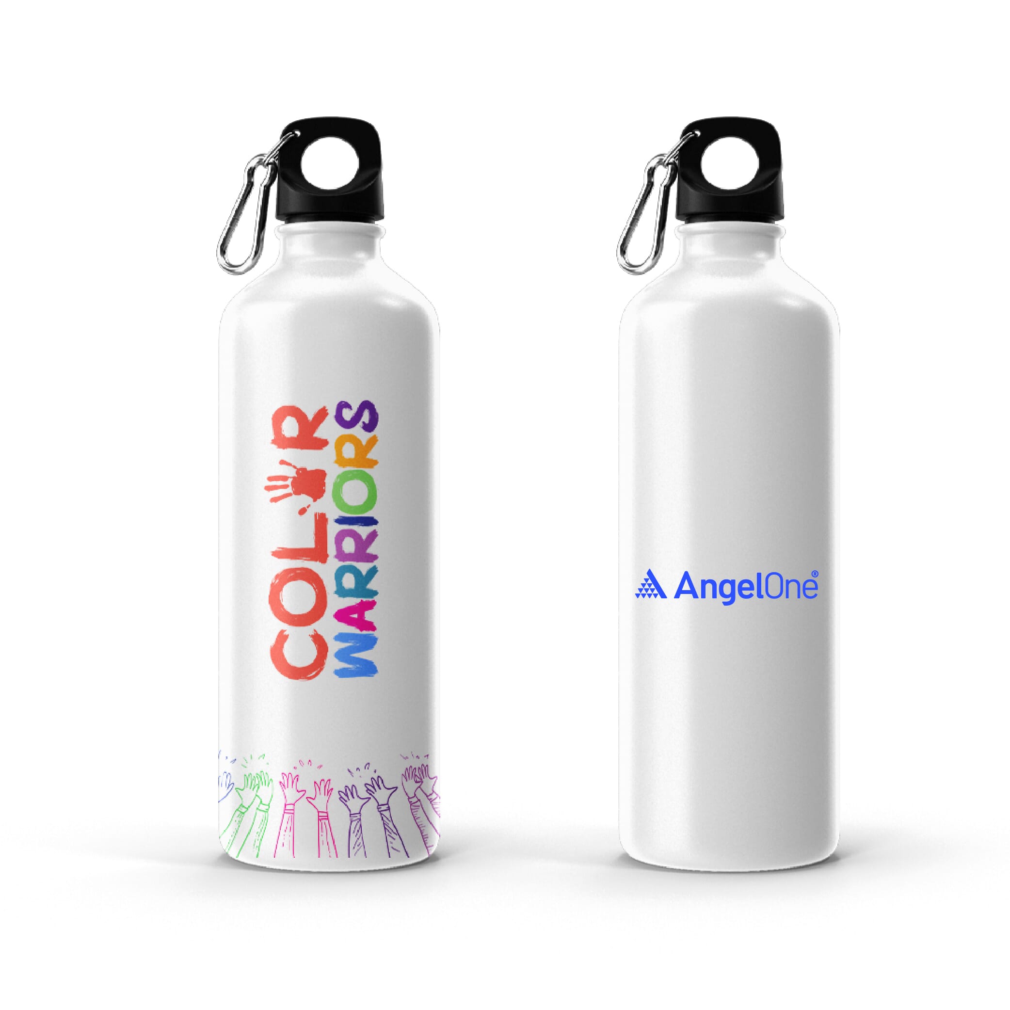 Color Warriors Sublimation Bottle- White- 600ml